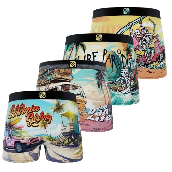 Wild Life Set van 4 Boxershorts voor jongens (Set jongensboxershorts) Freegun chez FrenchMarket Wild Life Set van 4 Boxershorts voor jongens (Set jongensboxershorts) Freegun chez FrenchMarket