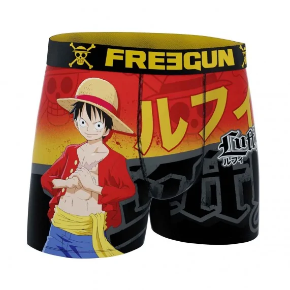 Boxer Mann Mikrofaser One Piece "Monkey D. Luffy" (Boxershorts Mann) Freegun auf FrenchMarket