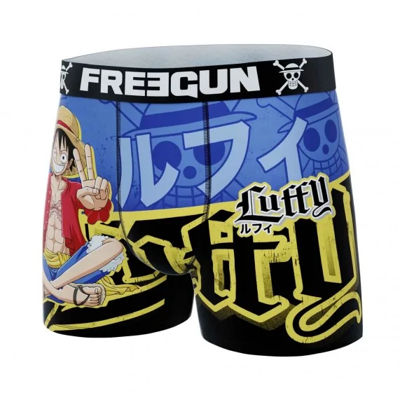One Piece "Monkey D. Luffy" Microvezel Boxer voor Mannen (Herenboxershorts) Freegun chez FrenchMarket
