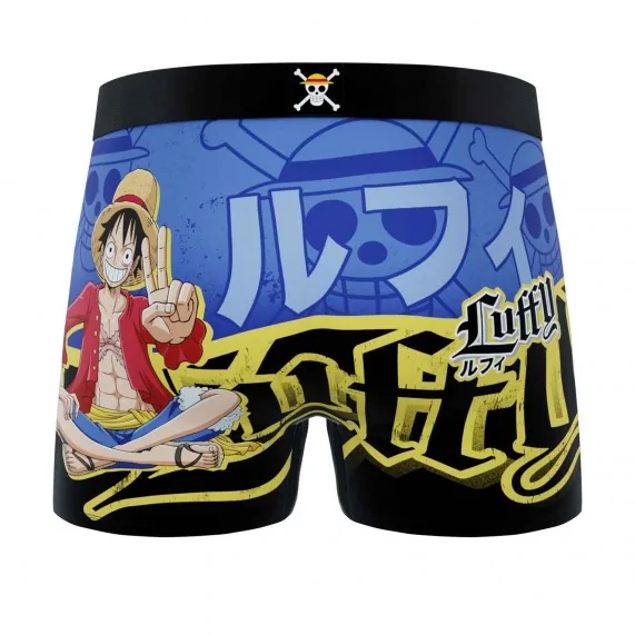 One Piece "Monkey D. Luffy" Microvezel Boxer voor Mannen (Herenboxershorts) Freegun chez FrenchMarket