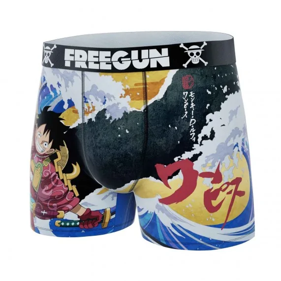 Calzoncillos de microfibra One Piece "Monkey D. Luffy" para hombre (Calzoncillos para hombre) Freegun chez FrenchMarket