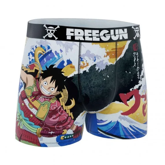 Calzoncillos de microfibra One Piece "Monkey D. Luffy" para hombre (Calzoncillos para hombre) Freegun chez FrenchMarket