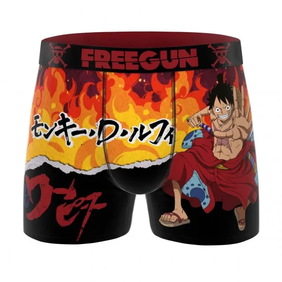 Calzoncillos de microfibra One Piece "Monkey D. Luffy" para hombre (Calzoncillos para hombre) Freegun chez FrenchMarket