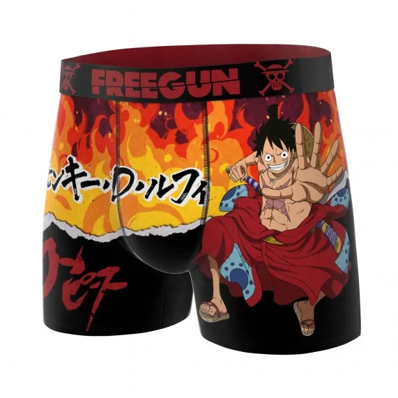 Calzoncillos de microfibra One Piece "Monkey D. Luffy" para hombre (Calzoncillos para hombre) Freegun chez FrenchMarket