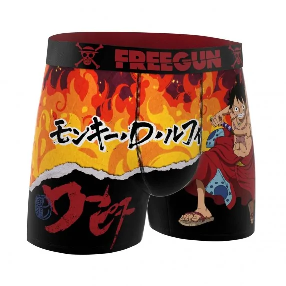 Calzoncillos de microfibra One Piece "Monkey D. Luffy" para hombre (Calzoncillos para hombre) Freegun chez FrenchMarket