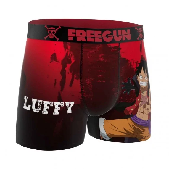 Calzoncillos de microfibra One Piece "Monkey D. Luffy" para hombre (Calzoncillos para hombre) Freegun chez FrenchMarket