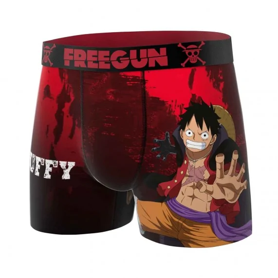 Calzoncillos de microfibra One Piece "Monkey D. Luffy" para hombre (Calzoncillos para hombre) Freegun chez FrenchMarket
