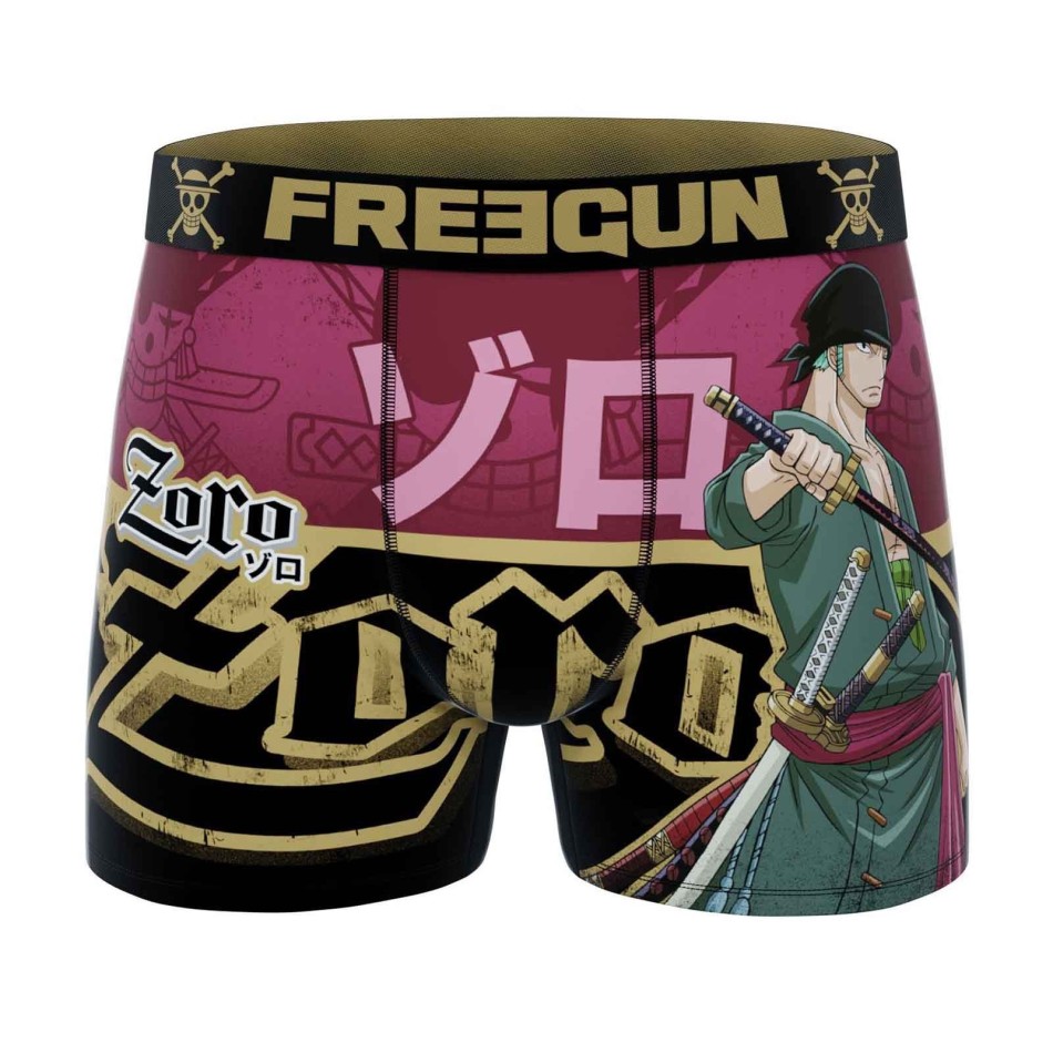 One Piece "Roronoa Zoro" Microfiber Boxer for Men (Men's boxer shorts) Freegun on FrenchMarket