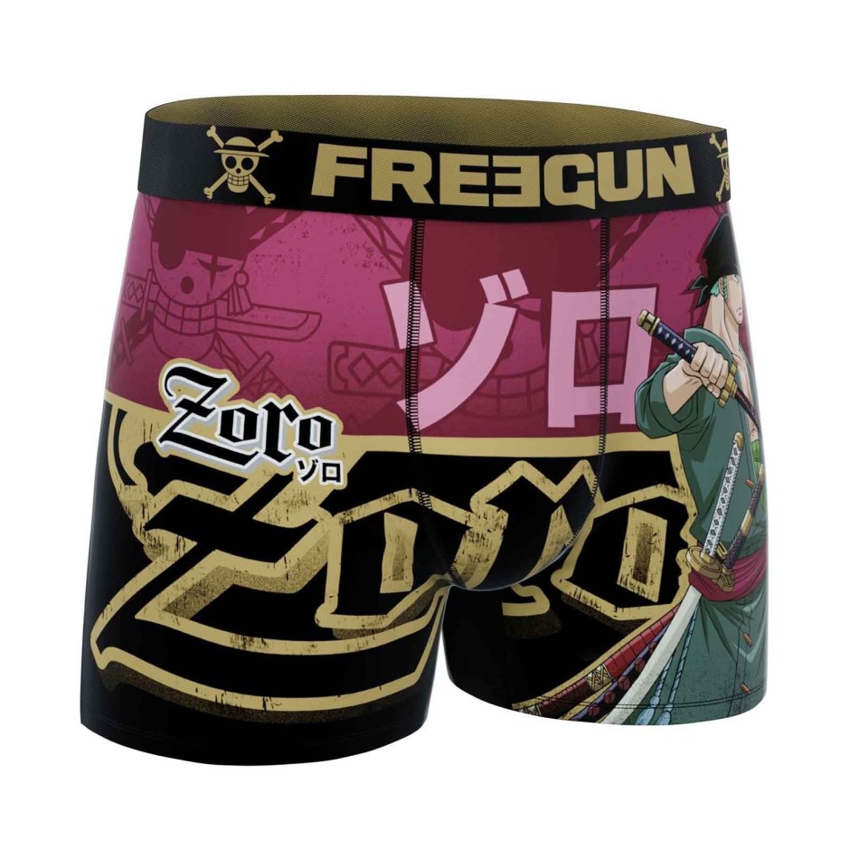 One Piece "Roronoa Zoro" Microfiber Boxer for Men (Men's boxer shorts) Freegun on FrenchMarket
