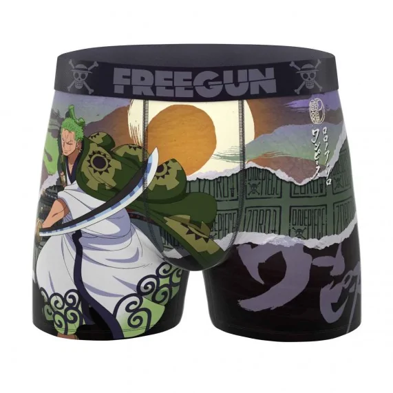 One Piece "Roronoa Zoro" Microvezel Boxer voor heren (Herenboxershorts) Freegun chez FrenchMarket