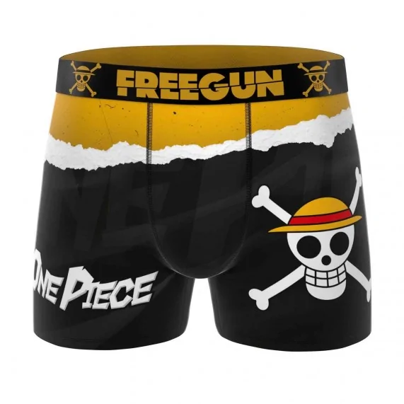 Boxer de una pieza de microfibra para hombre "Straw Hat Crew Flag (Calzoncillos para hombre) Freegun chez FrenchMarket