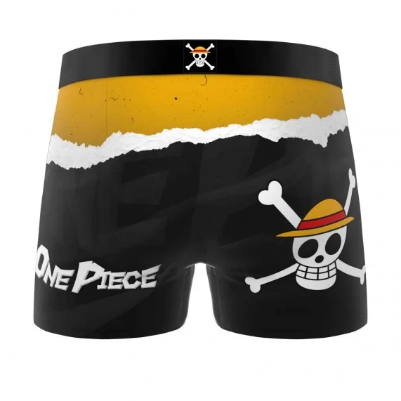 Boxer para hombre de microfibra de One Piece «Straw Hat Crew Flag» (Calzoncillos para hombre) Freegun chez FrenchMarket