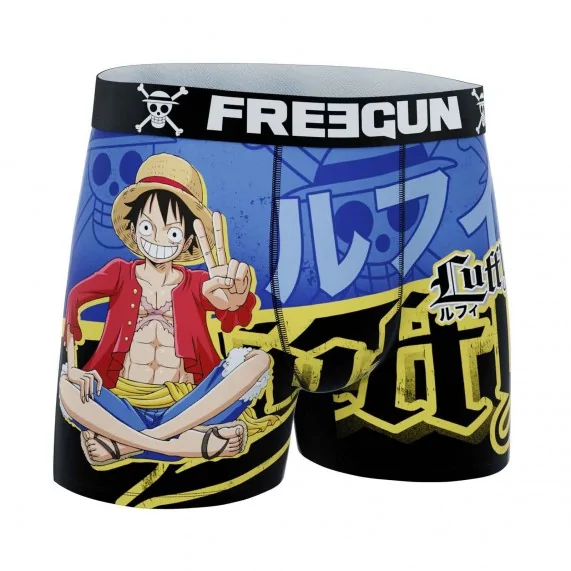 Juego de 4 calzoncillos bóxer de una pieza de microfibra para hombre (Calzoncillos para hombre) Freegun chez FrenchMarket
