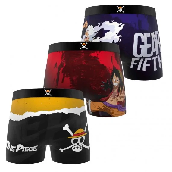 Lot de 3 Boxers Homme Microfibre "One Piece" (Lot boxers Homme) Freegun chez FrenchMarket