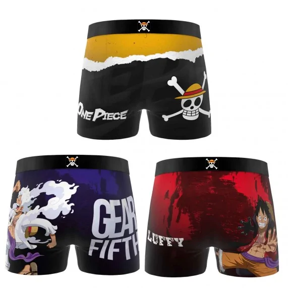 Lot de 3 Boxers Homme Microfibre "One Piece" (Lot boxers Homme) Freegun chez FrenchMarket