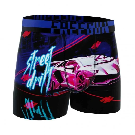 Set van 5 "Pixel" Microvezel Boxershorts voor mannen (Herenboxershorts) Freegun chez FrenchMarket