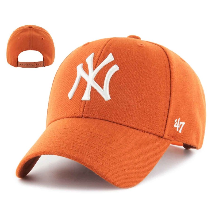 MLB New York Yankees MVP Snapback Cap Arancione (Cappellino) '47 Brand chez FrenchMarket