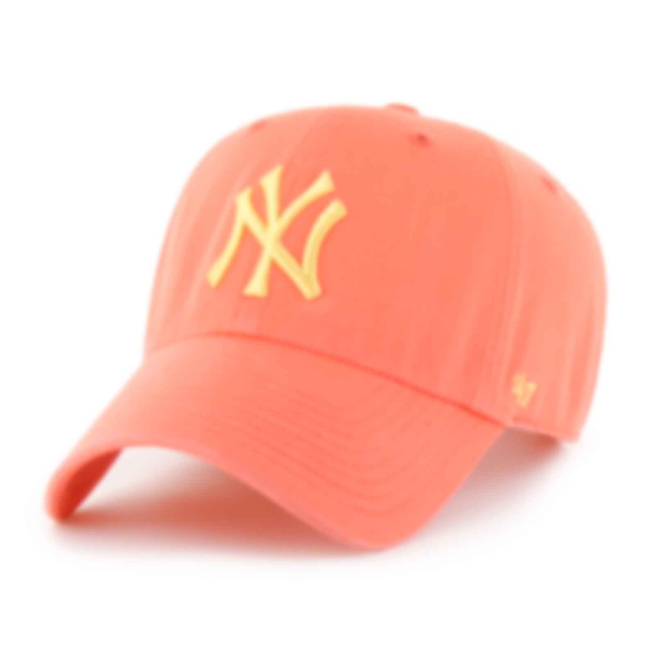 47 New York Yankees Baseball Cap Clean Up Orange för dam eller herr