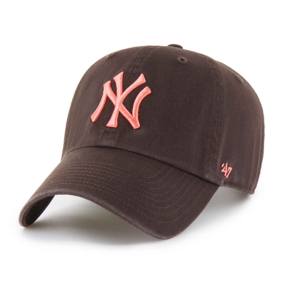 Casquette MLB New York Yankees Marron "Clean Up" (Casquettes) '47 Brand chez FrenchMarket
