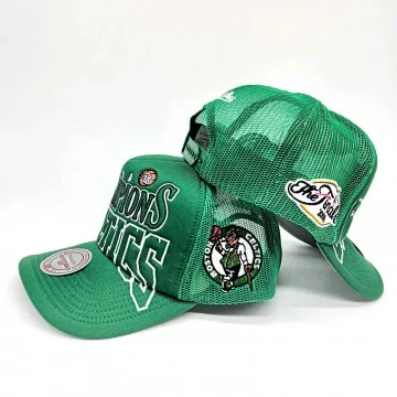 Boston Celtics "Big Champ NBA" Trucker Mousse Cap (NBA-Kappe) Mitchell & Ness auf FrenchMarket