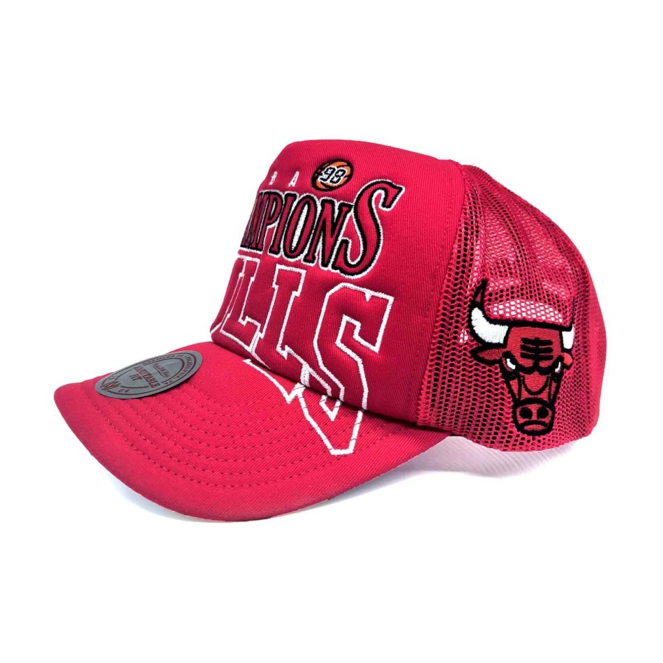 Casquette Trucker Mousse Chicago Bulls "Big Champ NBA" (Casquette NBA) Mitchell & Ness chez FrenchMarket
