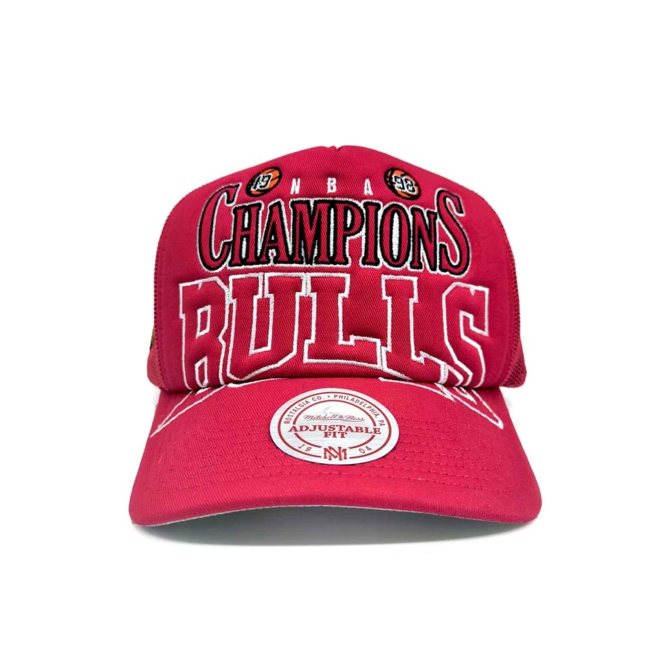 MITCHELL & NESS Chicago Bulls "Big Champ NBA" Truckerkeps i skumplast