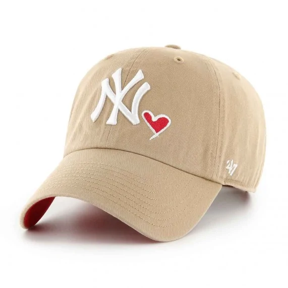 MLB NY Yankees Clean Up "Icon Love Heart" Kappe (MLB-Kappe) '47 Brand auf FrenchMarket