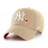 MLB NY Yankees Clean Up "Icon Love Heart" Kappe (MLB-Kappe) '47 Brand auf FrenchMarket