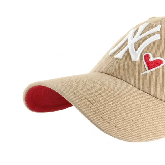 MLB NY Yankees Clean Up "Icon Love Heart" Kappe (MLB-Kappe) '47 Brand auf FrenchMarket