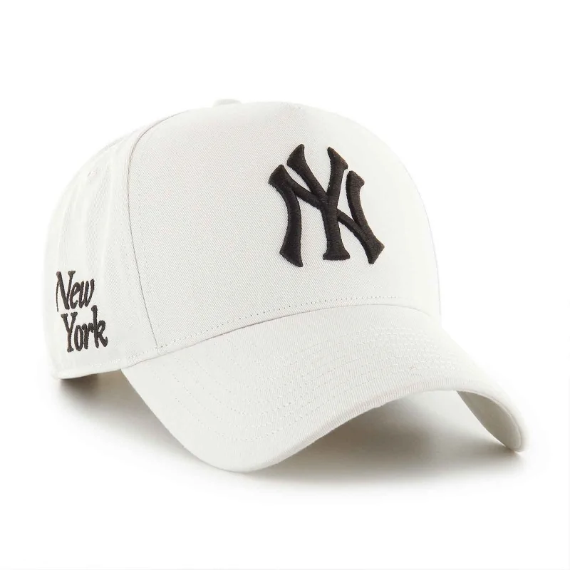 '47 Brand - Casquette MLB NY Yankees Snapback "Foundation Offside DT" Blanc Taille Unique