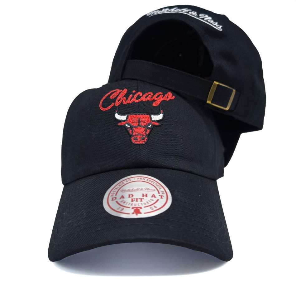 MITCHELL & NESS Chicago Bulls NBA "Lay Low" Dad Cap Svart