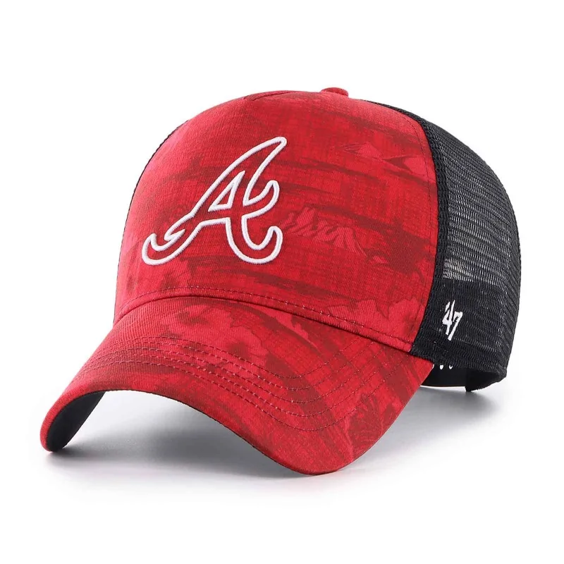 '47 Brand - Casquette Trucker MLB Atlanta Braves "Fiji Offside DT" Rouge Taille Unique