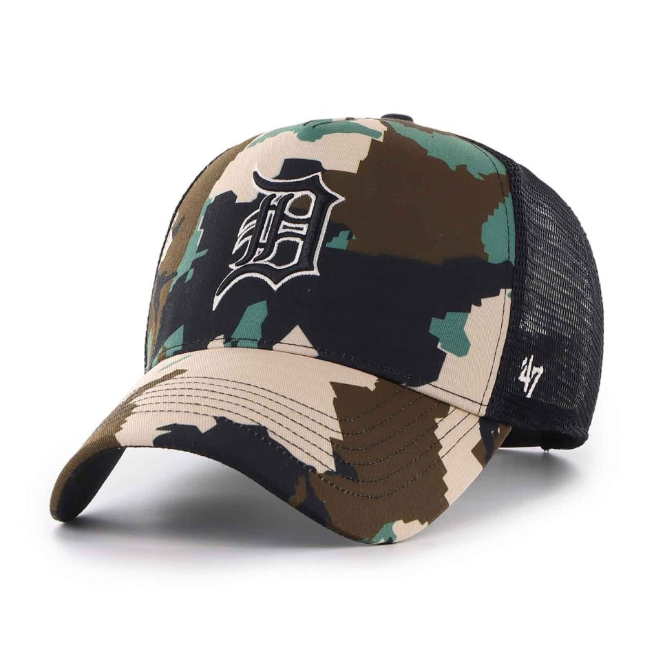 '47 Camouflage Trucker Cap MLB Detroit Tigers "Digital Star Offside DT"
