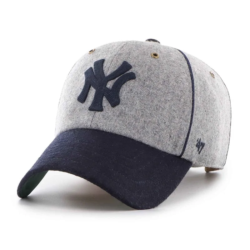 '47 Brand - Casquette MLB Clean Up "Brocke" New York Yankees en laine Gris Taille Unique