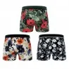 Set de 3 boxers de algodón "Premium Signature Flowers" para hombre (Calzoncillos para hombre) Freegun chez FrenchMarket