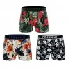 Set de 3 boxers de algodón "Premium Signature Flowers" para hombre (Calzoncillos para hombre) Freegun chez FrenchMarket