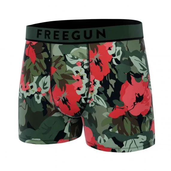 Lot de 3 Boxers Homme Coton "Premium Signature Flowers" (Lot boxers Homme) Freegun chez FrenchMarket