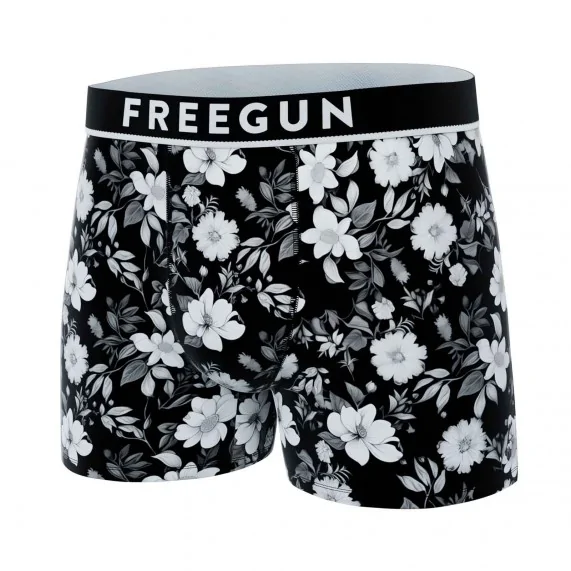 Set de 3 boxers de algodón "Premium Signature Flowers" para hombre (Calzoncillos para hombre) Freegun chez FrenchMarket