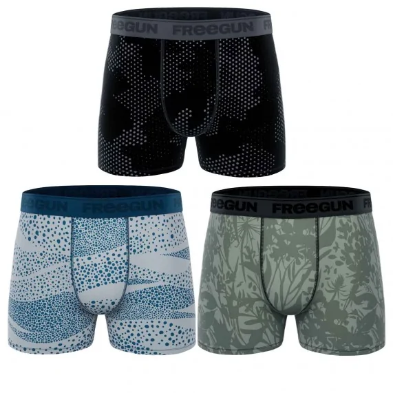 Juego de 3 calzoncillos bóxer de algodón "Premium Signature Pablo" para hombre (Calzoncillos para hombre) Freegun chez French... Juego de 3 calzoncillos bóxer de algodón "Premium Signature Pablo" para hombre (Calzoncillos para hombre) Freegun chez French...