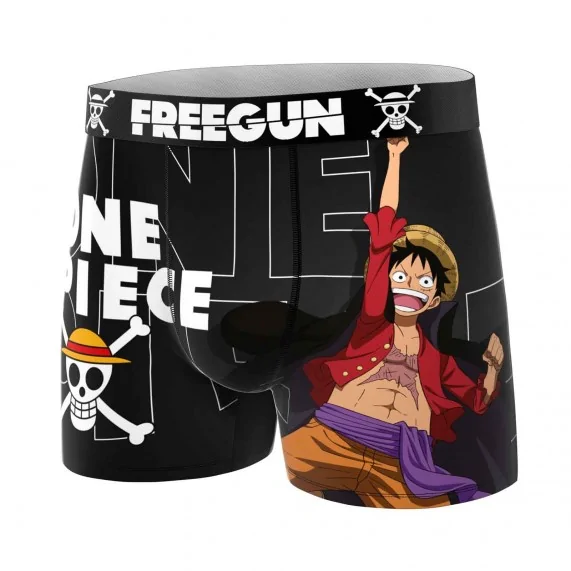 Lot de 3 Boxers Garçon Microfibre "One Piece" (Lot boxers Garçon) Freegun chez FrenchMarket