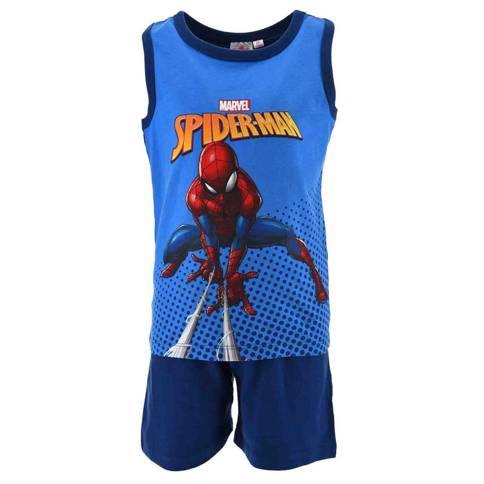Pijama Short Tank Top Niño Algodón "Spider-Man (Pijamas de niño) French Market chez FrenchMarket