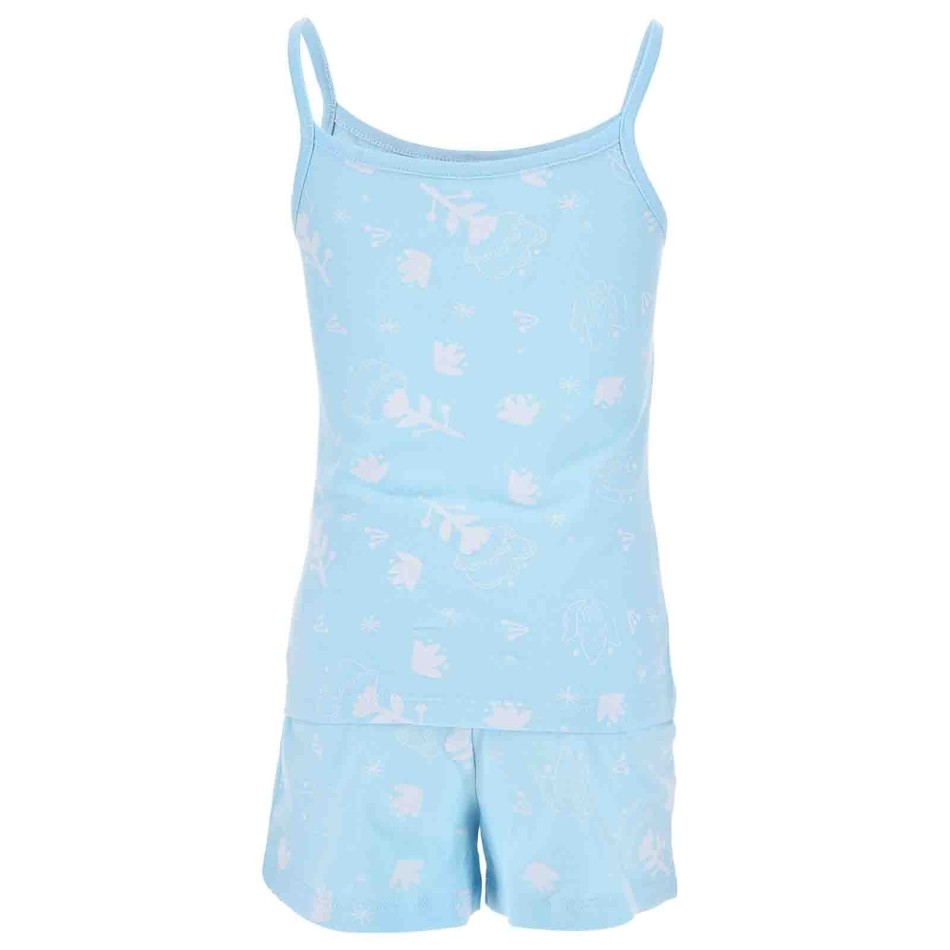 Elsa Girl Sommarpyjamas | Tank Top med axelband + Shorts | 100% Disney Bomull