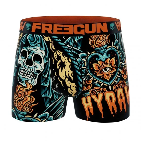 Boxer Mann Mikrofaser Rock & Tattoo "HYRAW 4" (Boxershorts Mann) Freegun auf FrenchMarket