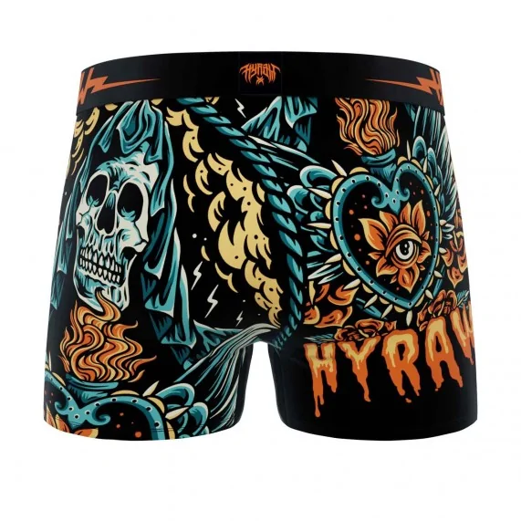 Boxer Mann Mikrofaser Rock & Tattoo "HYRAW 4" (Boxershorts Mann) Freegun auf FrenchMarket