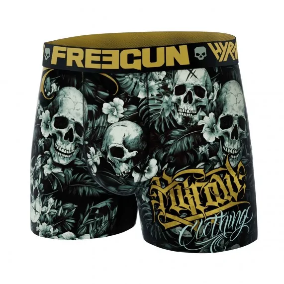 Boxer Mann Mikrofaser Rock & Tattoo "HYRAW 4" (Boxershorts Mann) Freegun auf FrenchMarket