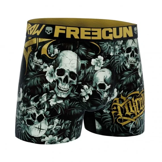 Boxer Mann Mikrofaser Rock & Tattoo "HYRAW 4" (Boxershorts Mann) Freegun auf FrenchMarket