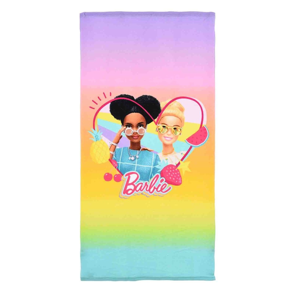 Barbie Rainbow Beach Towel - Official 140x70 cm