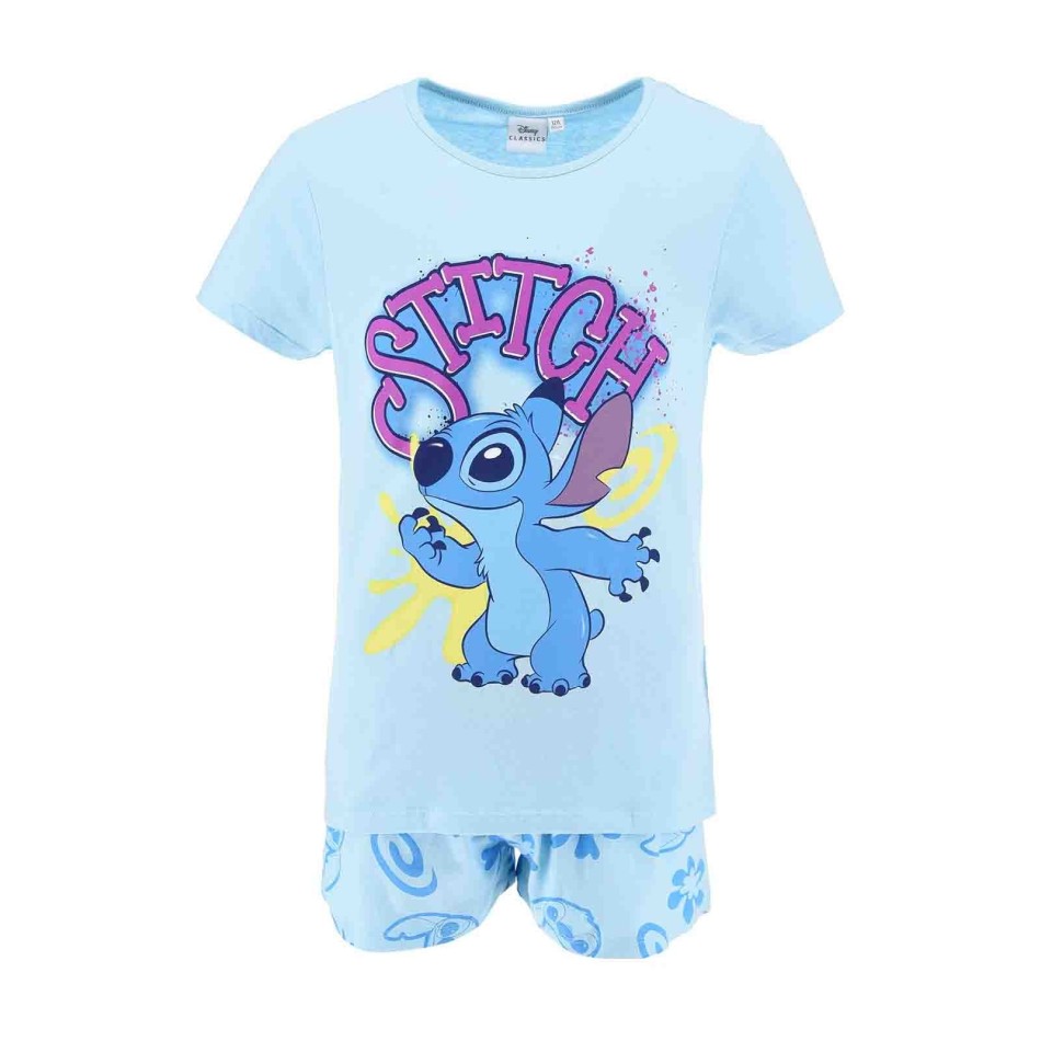 Schlafanzug, kurz, Mädchen, Baumwolle "Lilo & Stitch" Rebel Girl (Ensemble de Pyjama) French Market auf FrenchMarket