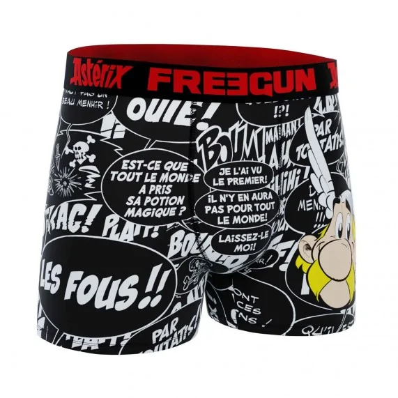 Boxer Mann Mikrofaser "Asterix" (Boxershorts Mann) Freegun auf FrenchMarket