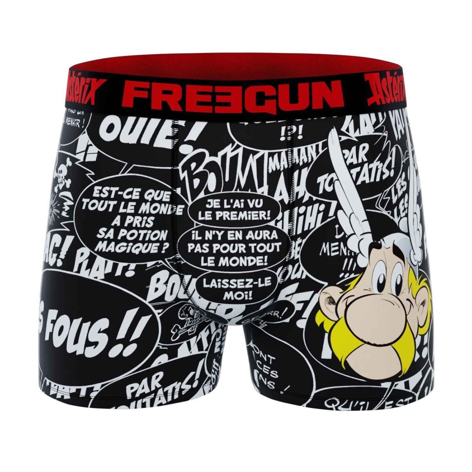 Boxer uomo "Asterix" in microfibra (Boxer da uomo) Freegun chez FrenchMarket